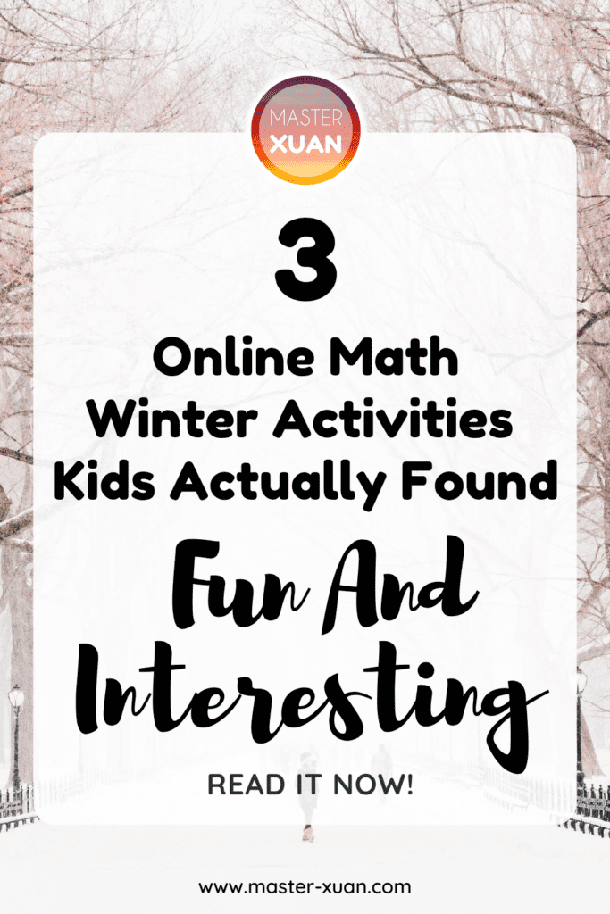 3 online math winter activities kids actually found fun and interesting with winter background