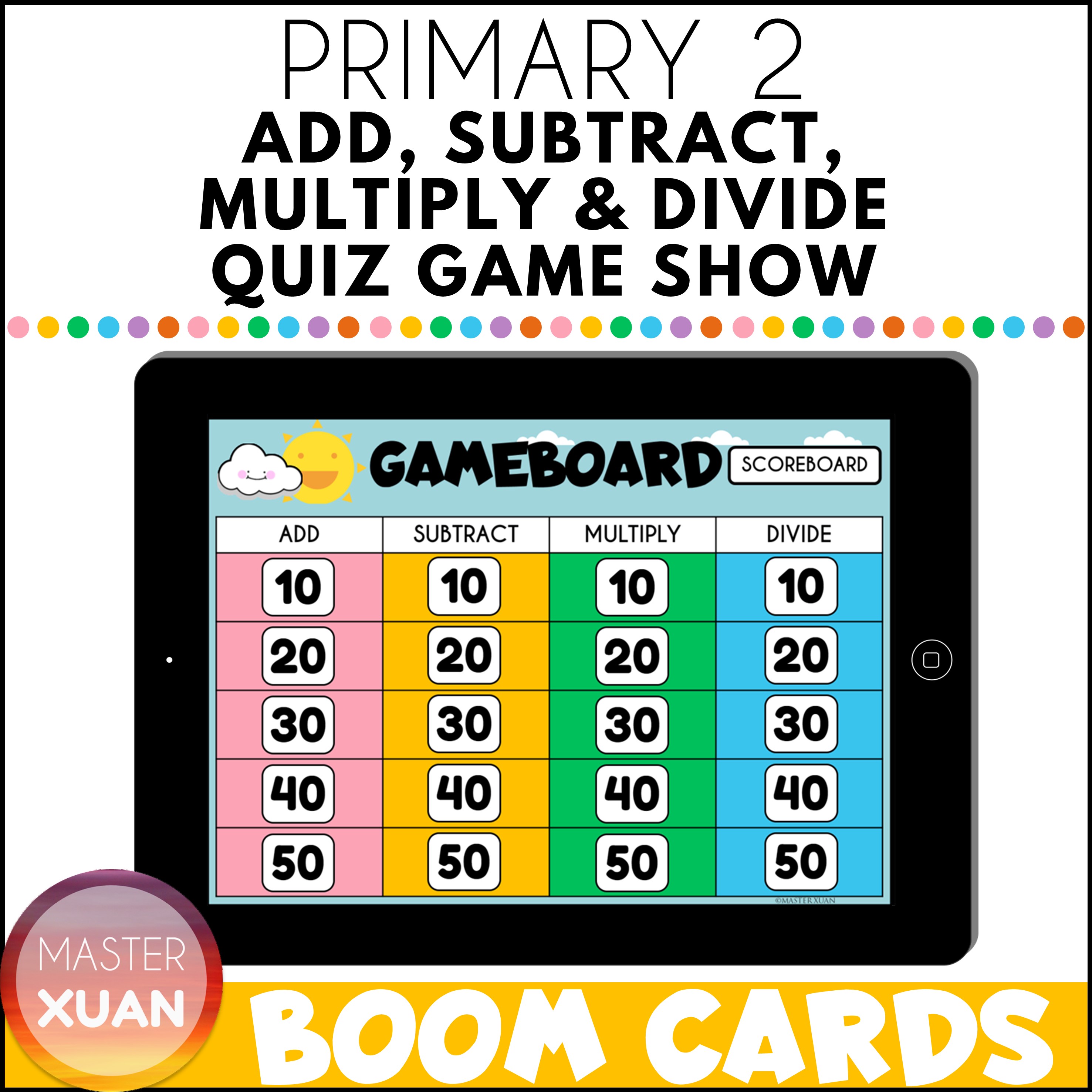 Halloween Multiplication and Division Fact Fluency Boom Cards™