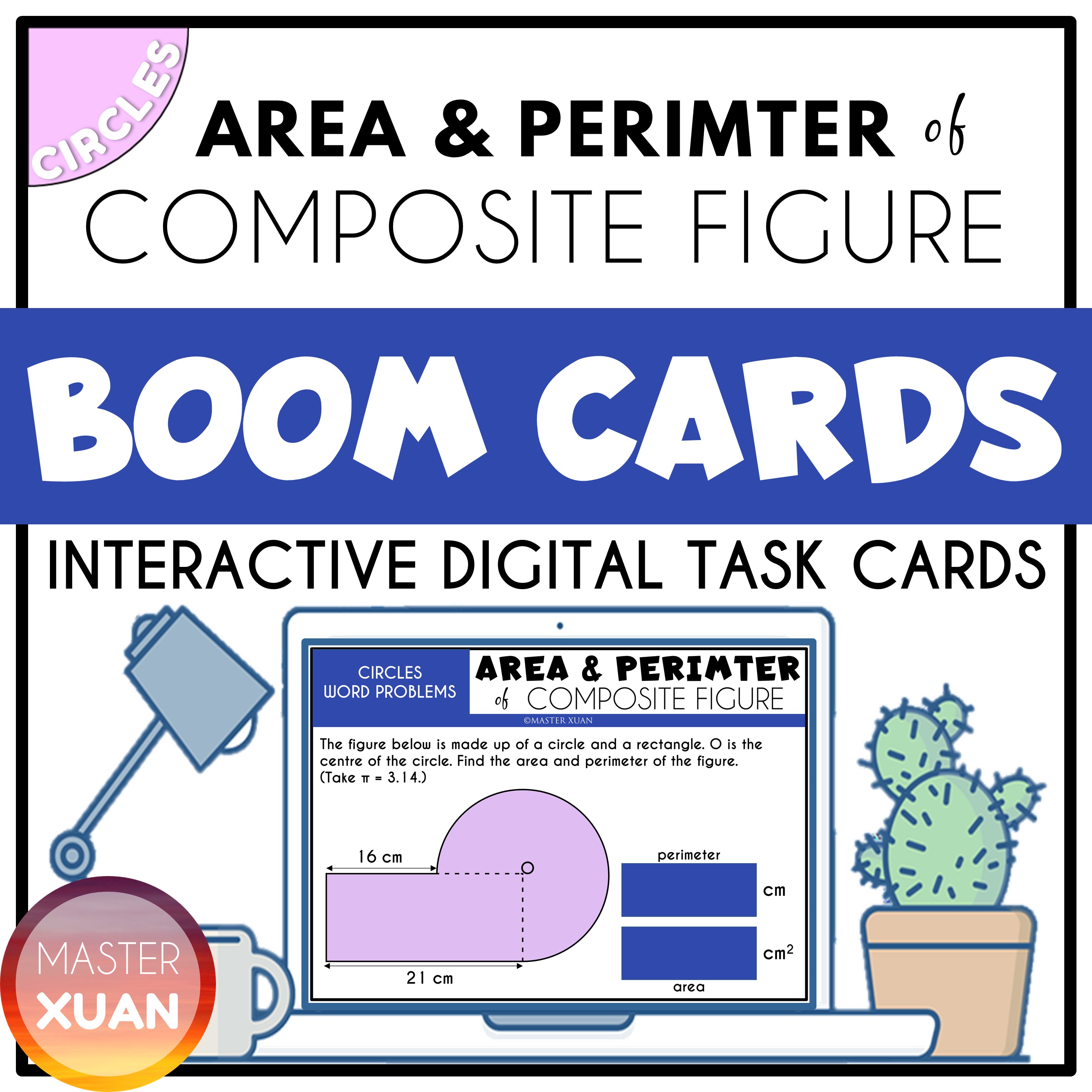 area and perimeter of composite figure