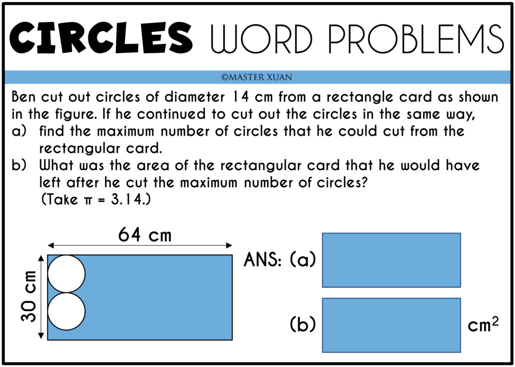 circles word problems maximum question