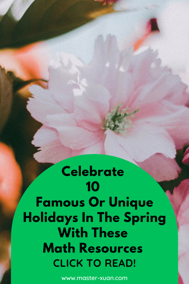 Celebrate 10 Famous Or Unique Holidays In The Spring With These Math ...
