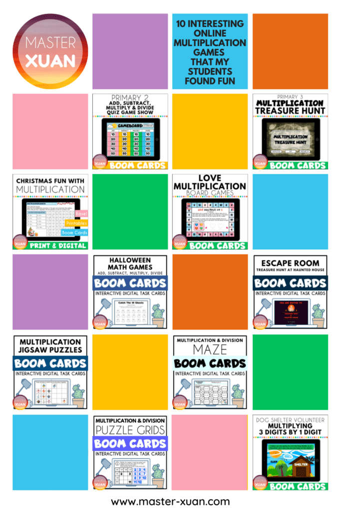 a collection of 10 online multiplication games