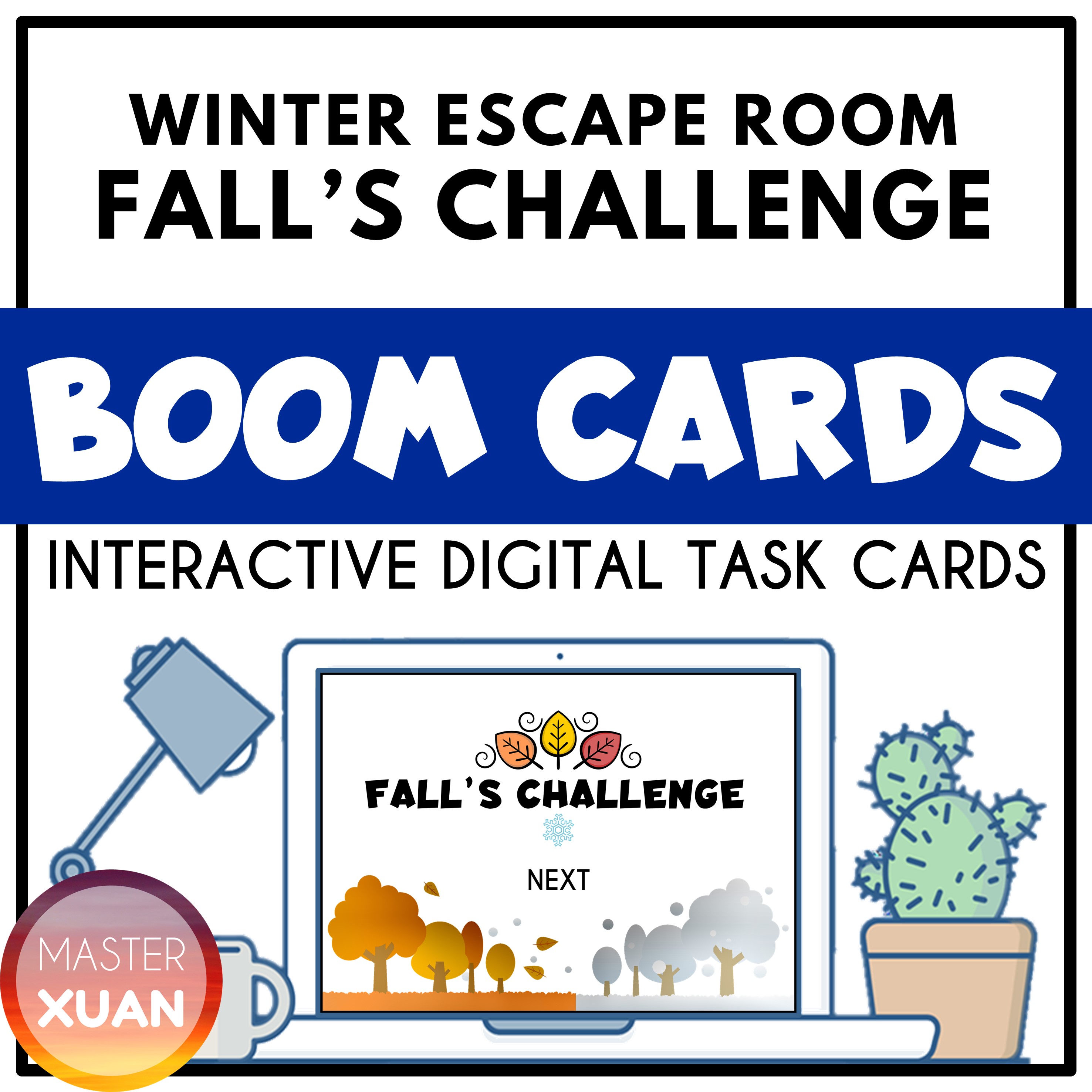 Operations escape room cover shows winter escape room Fall's Challenge