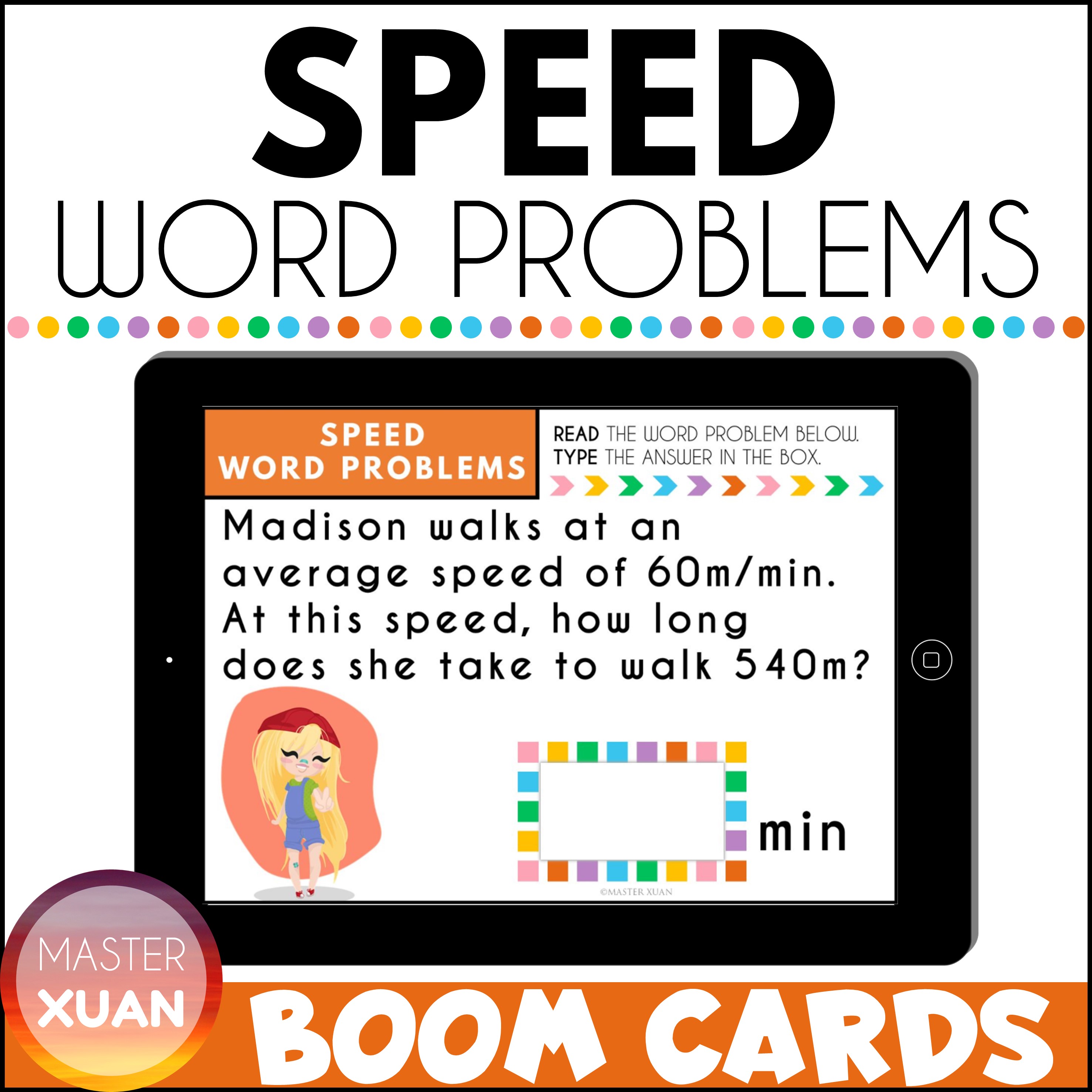 word problems on speed
