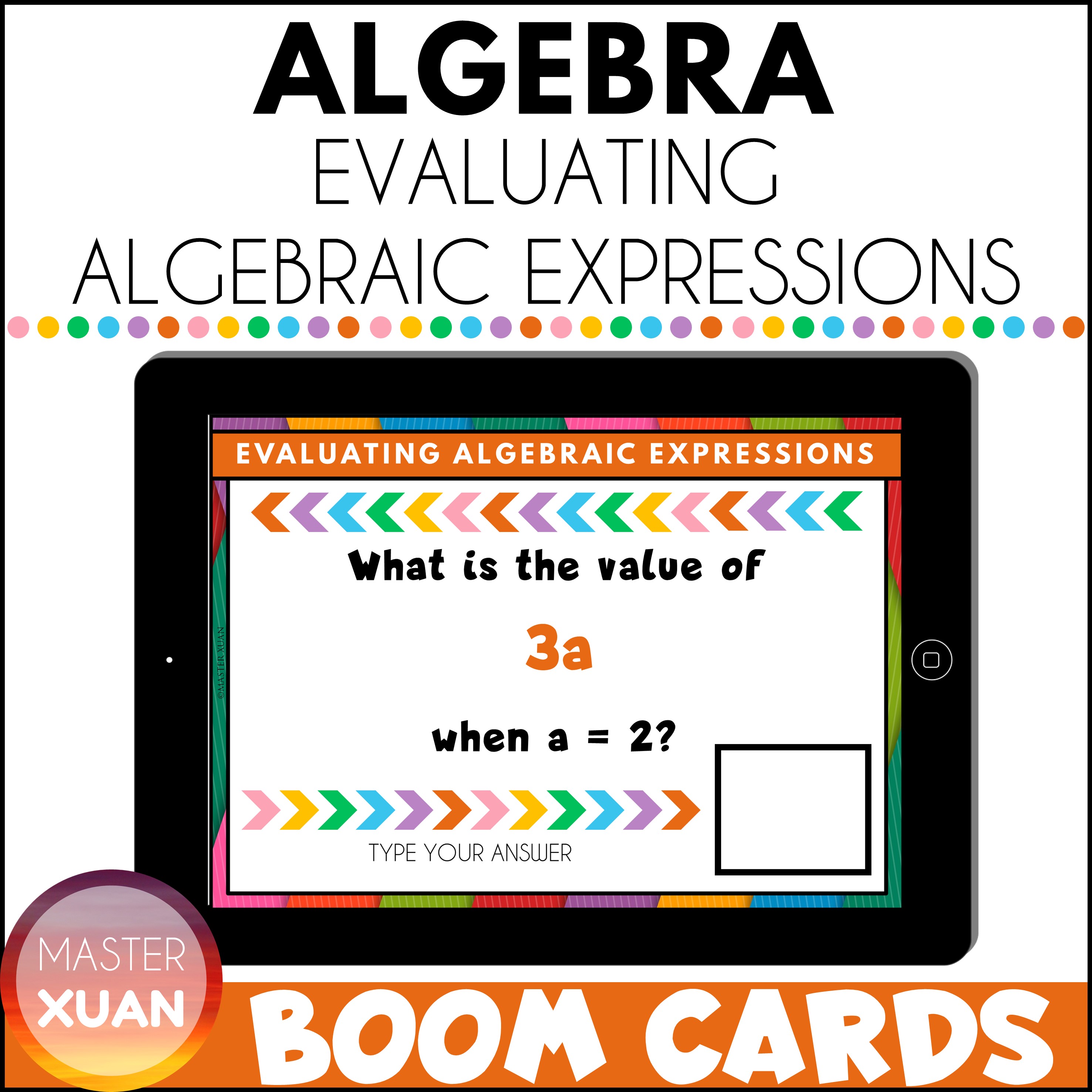 evaluation of algebraic expressions