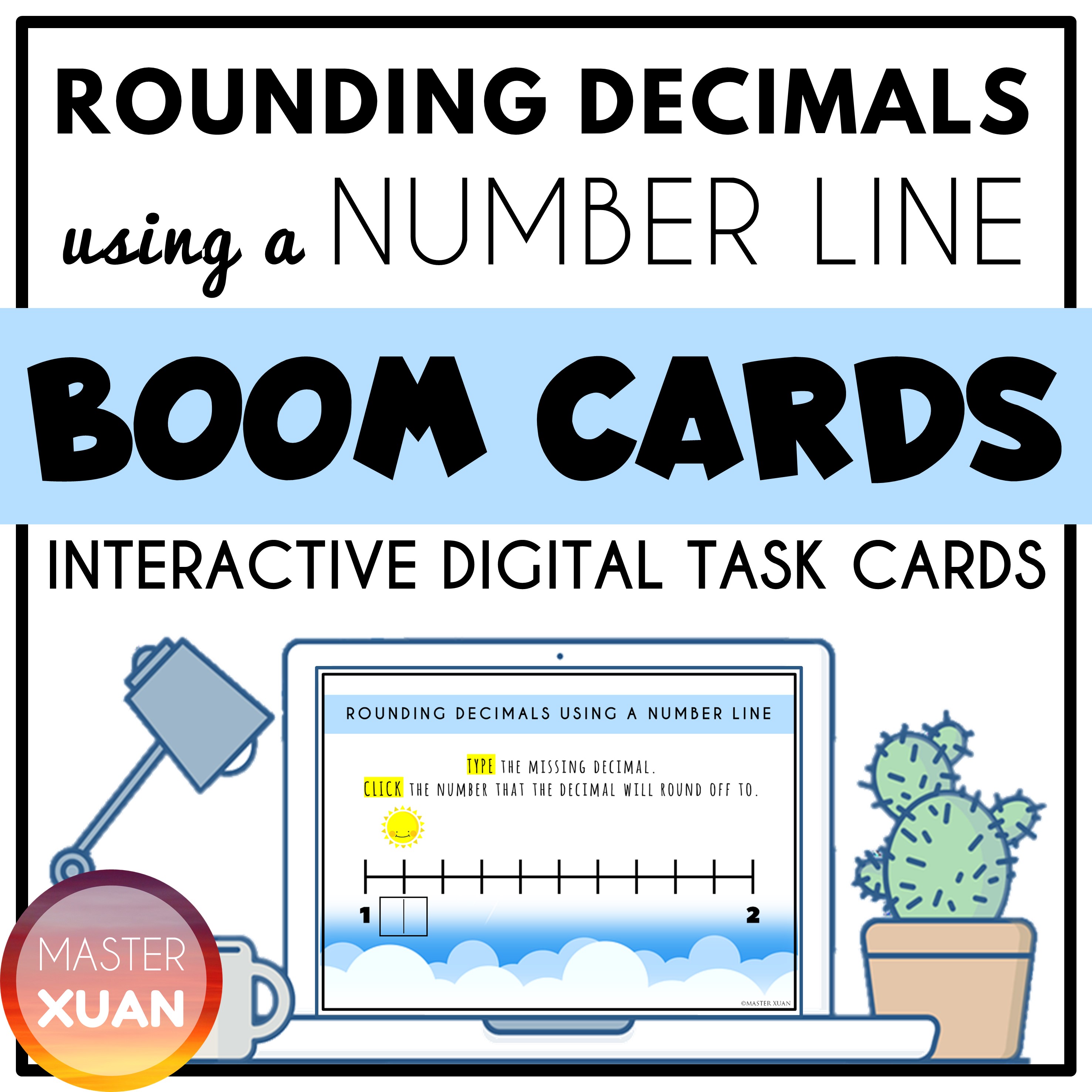 rounding decimals using number line