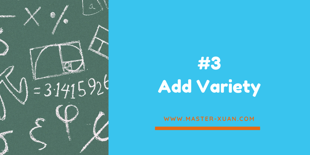 strategies for teaching math number 3 is add variety with many math symbols at the side
