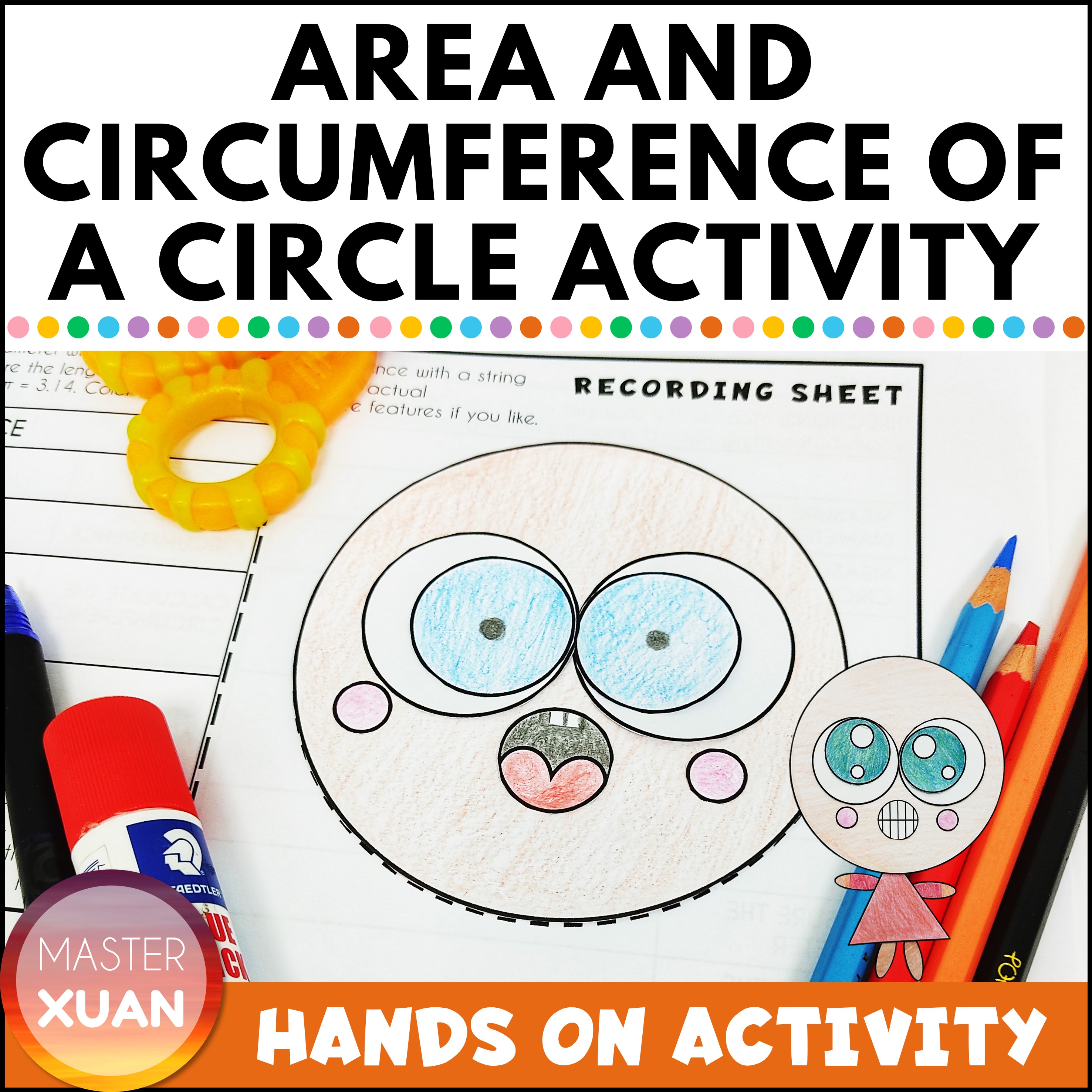 have fun with area and circumference of a circle activity