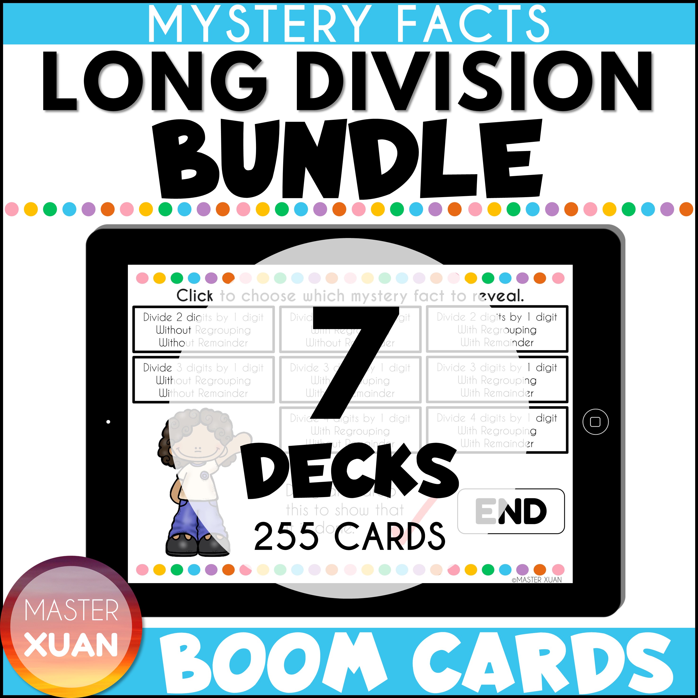 division for 4th graders is a bundle of 7 Boom decks