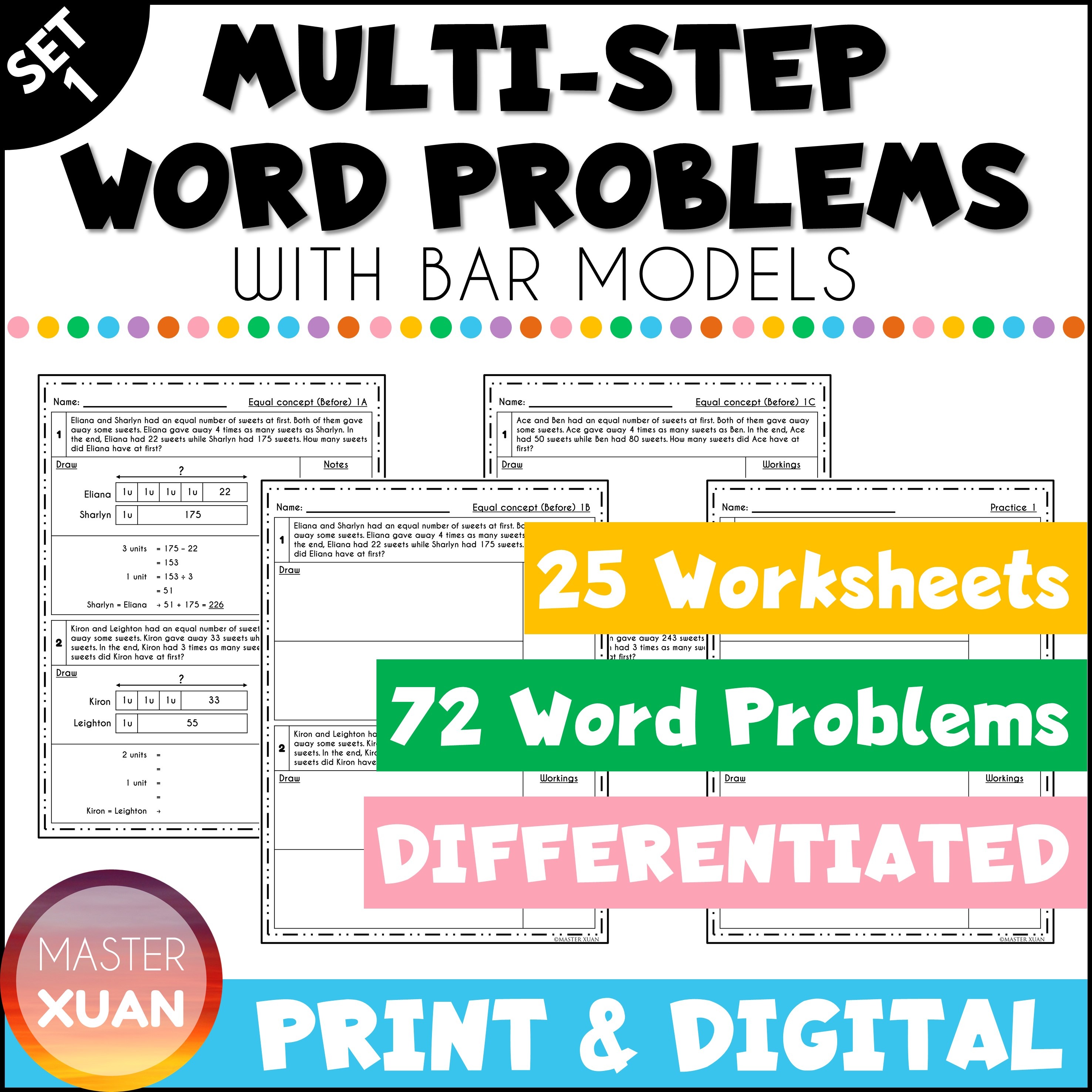 multi step word problems