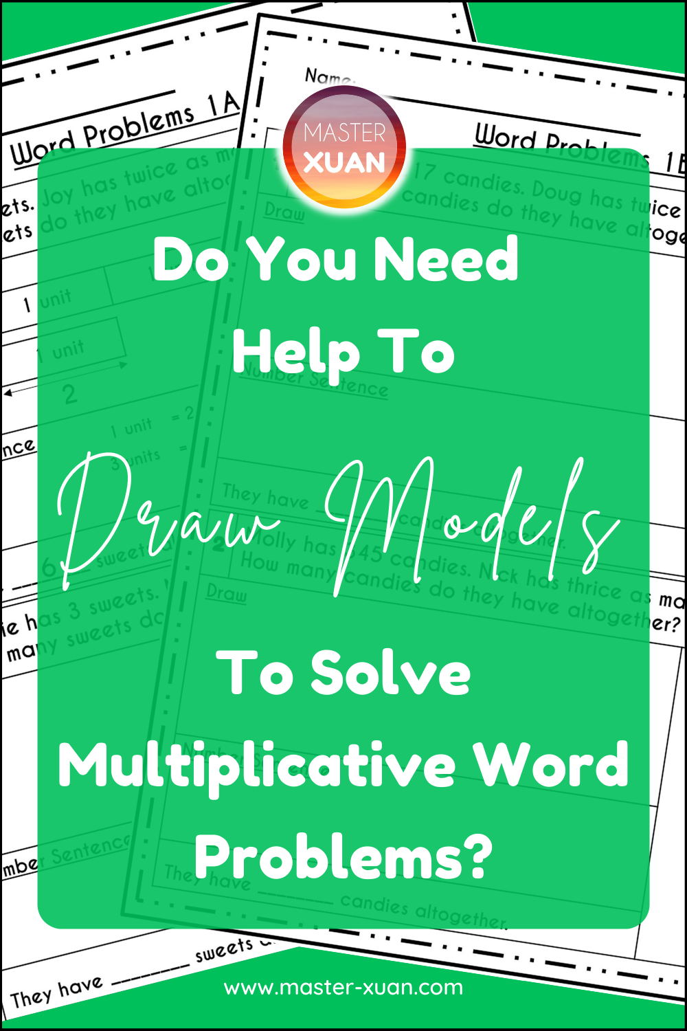 Draw models to solve multiplicative word problems