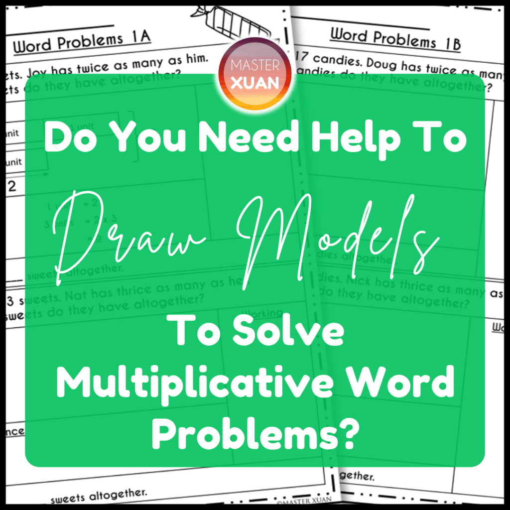 draw models to solve multiplicative word problems cover