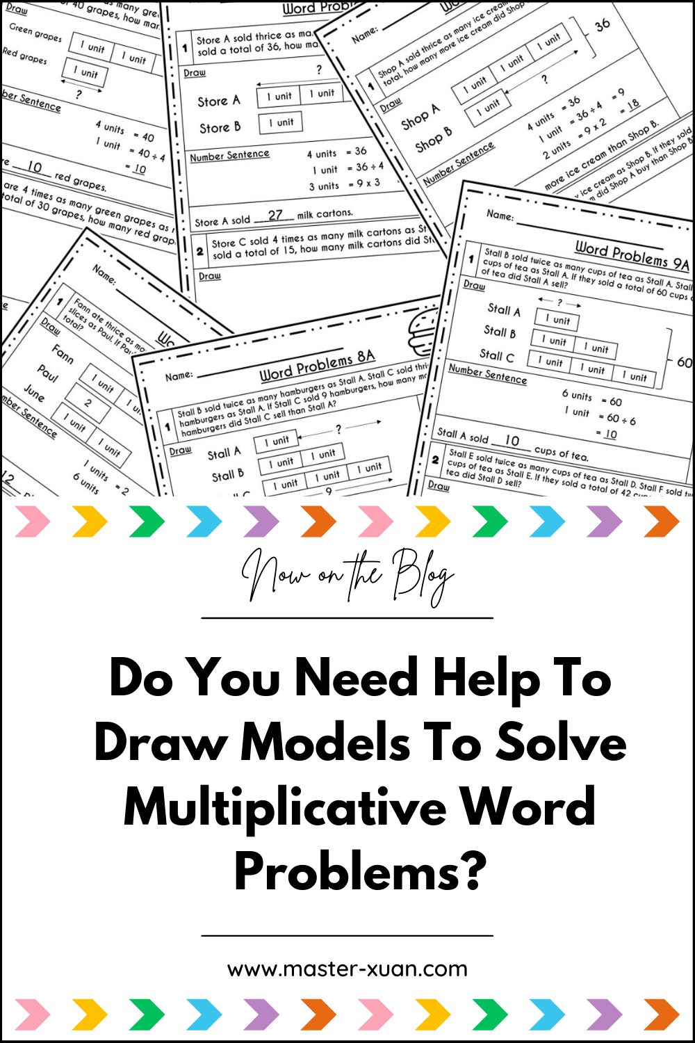 Draw models to solve multiplicative word problems