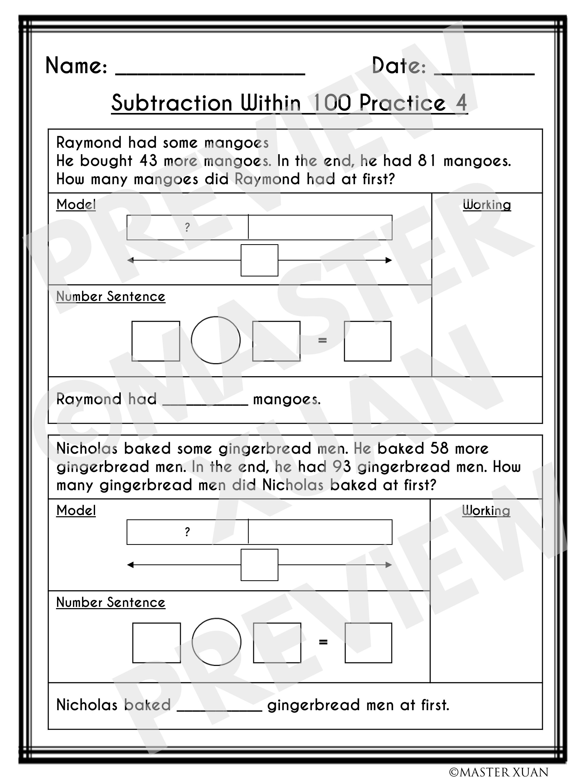 second grade worksheets printable that is popular is addition and subtraction word problems within 100 worksheets