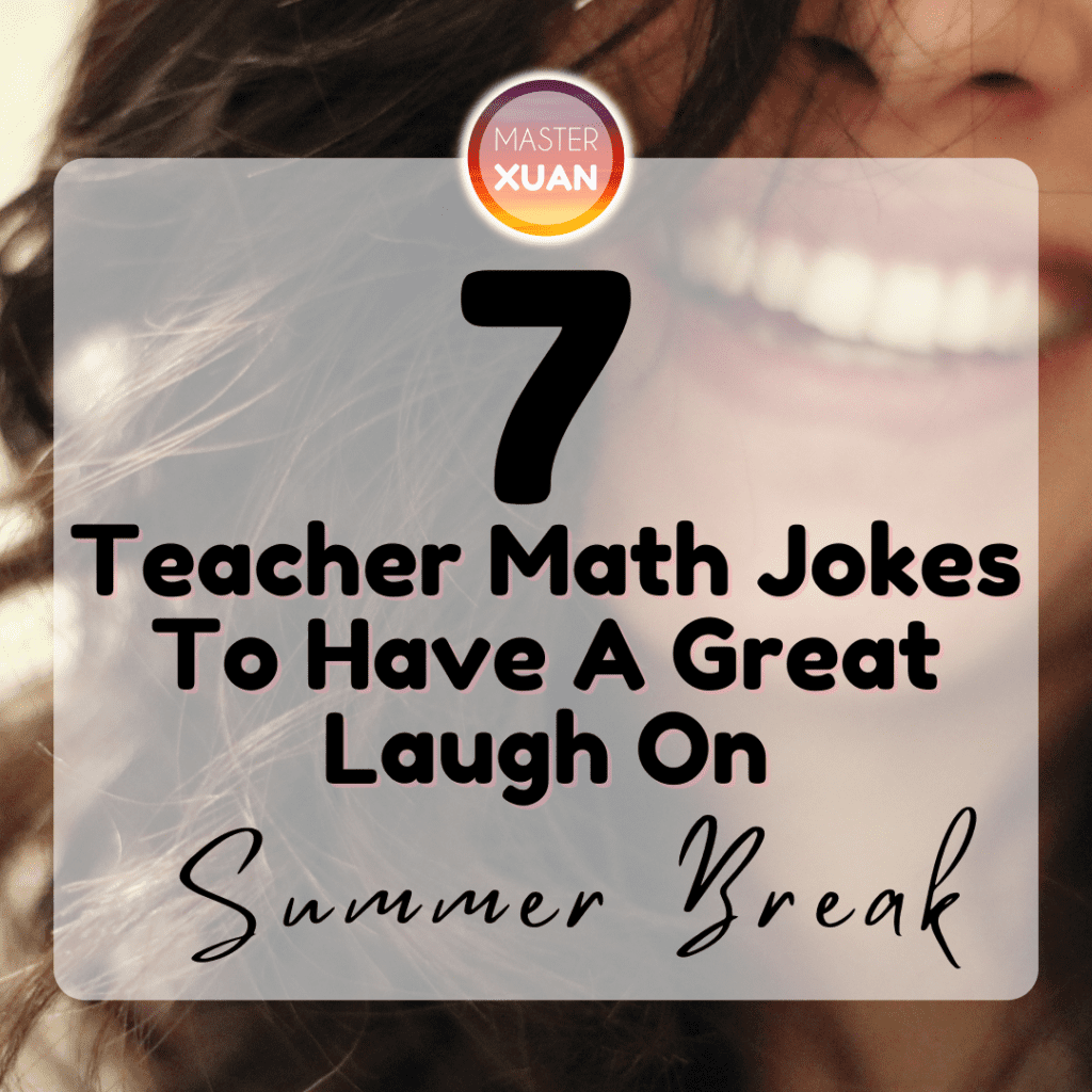 Woman teacher laugh at teacher math jokes