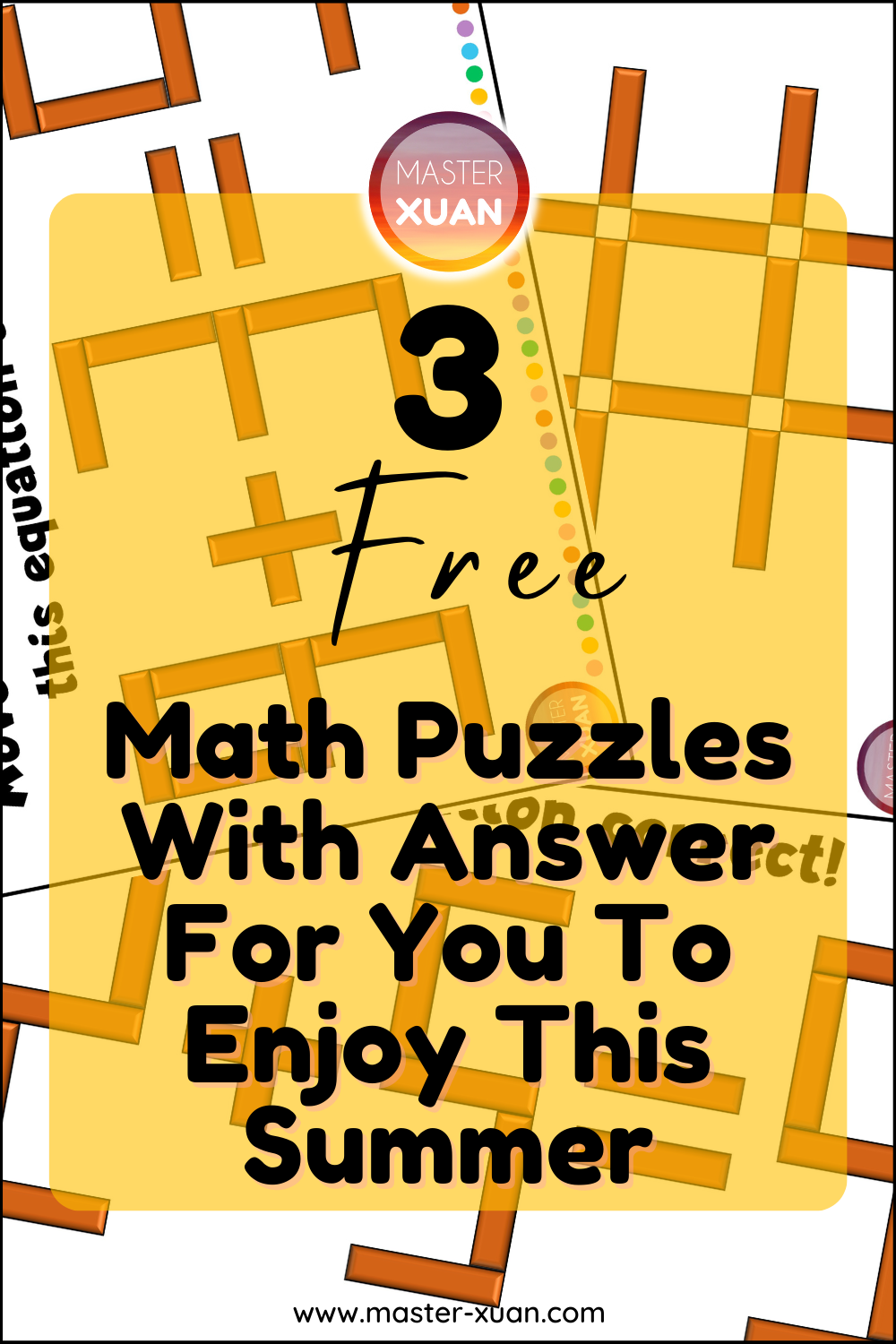 math puzzles with answer pinterest pin