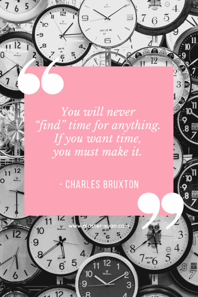 You will never “find” time for anything. If you want time, you must make it.
