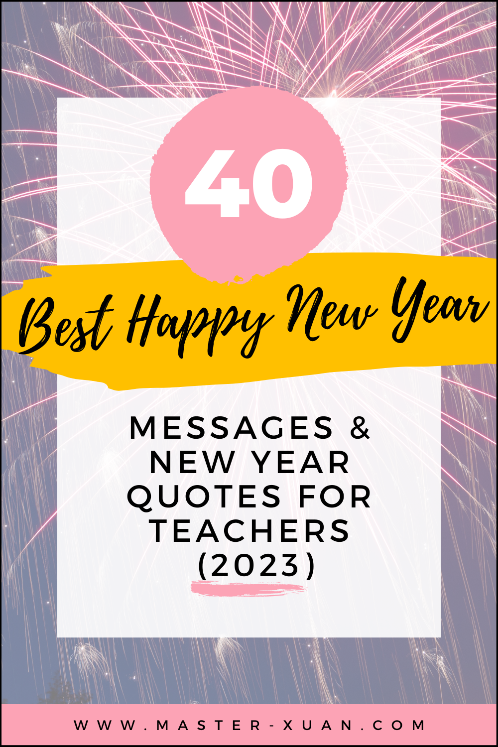 40 best happy new year messages & new year quotes for teachers 2023