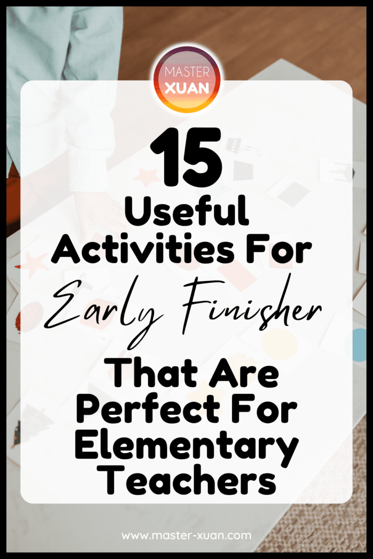 15 Useful Activities For Early Finishers That Are Perfect For ...