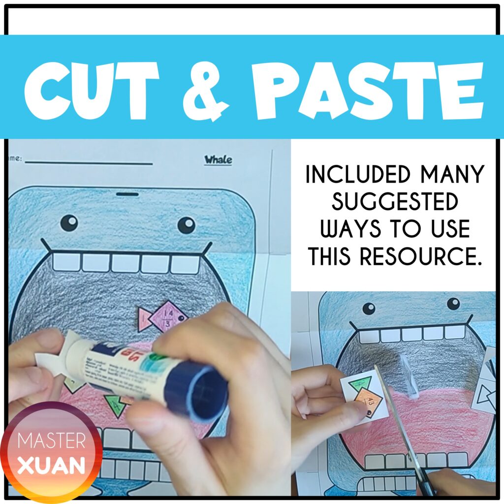 fractions cut and paste worksheet is a great hands on activity