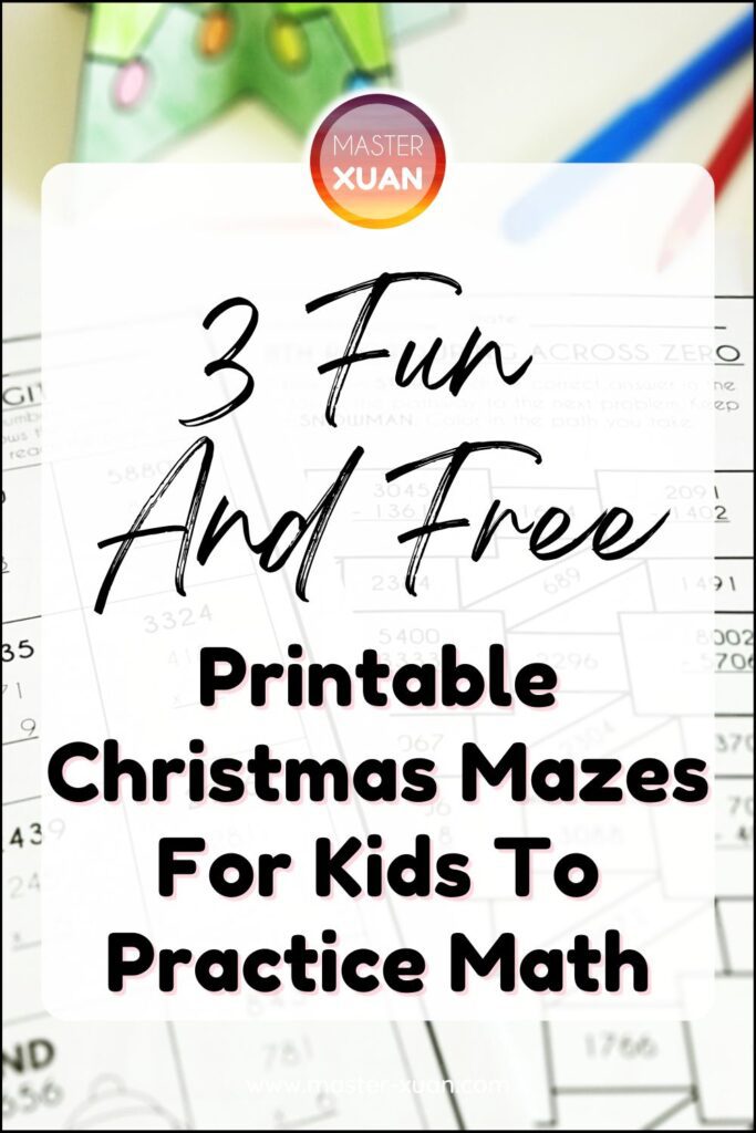 3 free printable christmas mazes