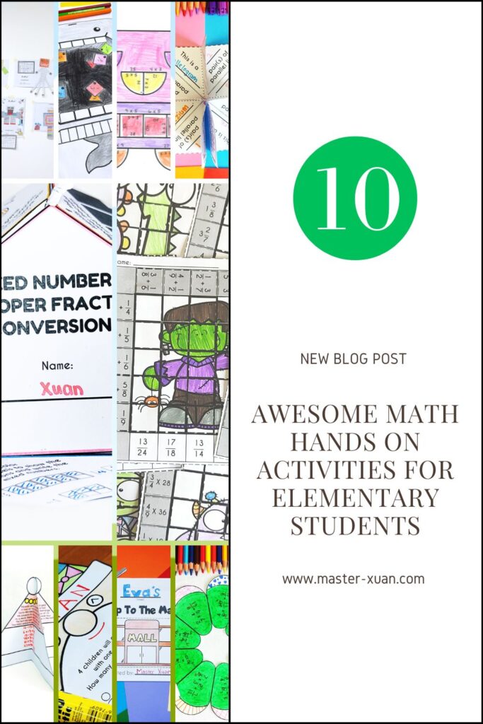 10 Awesome Math Hands On Activities For Elementary Students