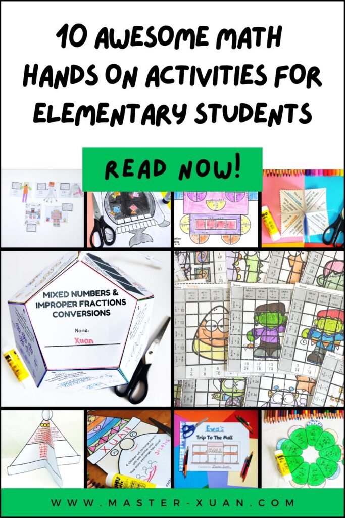 10 Awesome Math Hands On Activities For Elementary Students