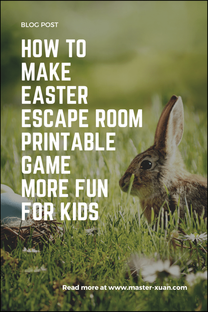 Blog Post: How To Make Easter Escape Room Printable Game More Fun For Kids 