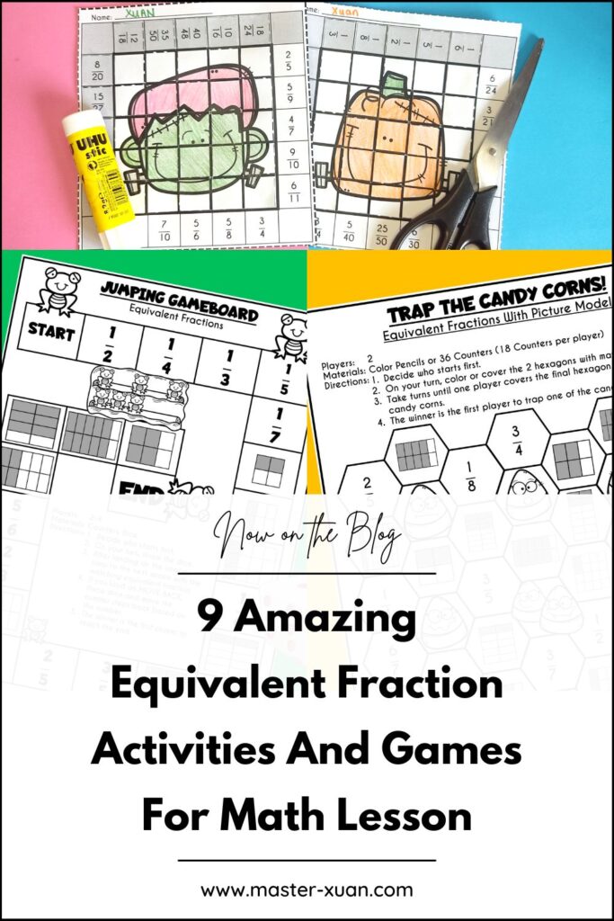 9 Amazing Equivalent Fraction Activities And Games For Math Lesson