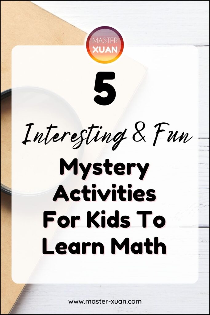 5 Interesting & Fun Mystery Activities For Kids To Learn Math - Magnifying glass on top of a notebook.