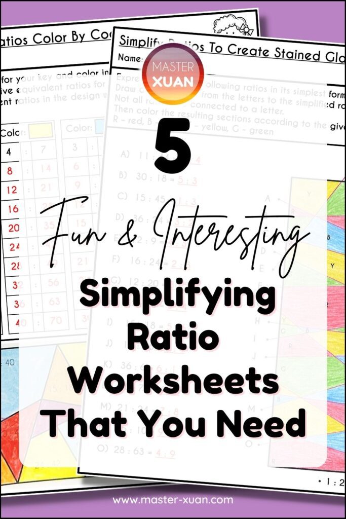 5 Fun & Interesting Simplifying Ratio Worksheets That You Need
