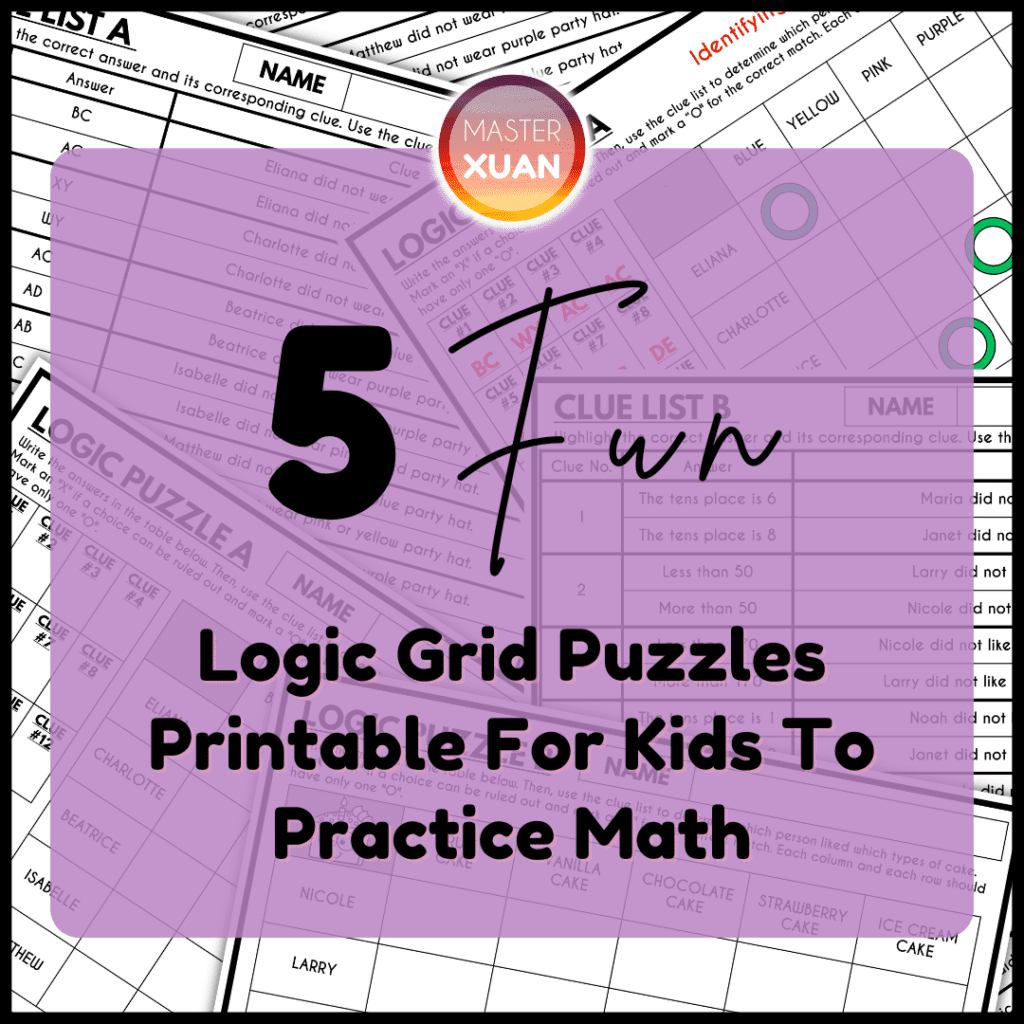 logic grid puzzles printable