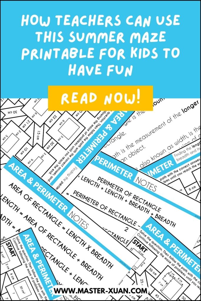How Teachers Can Use This Summer Maze Printable For Kids To Have Fun