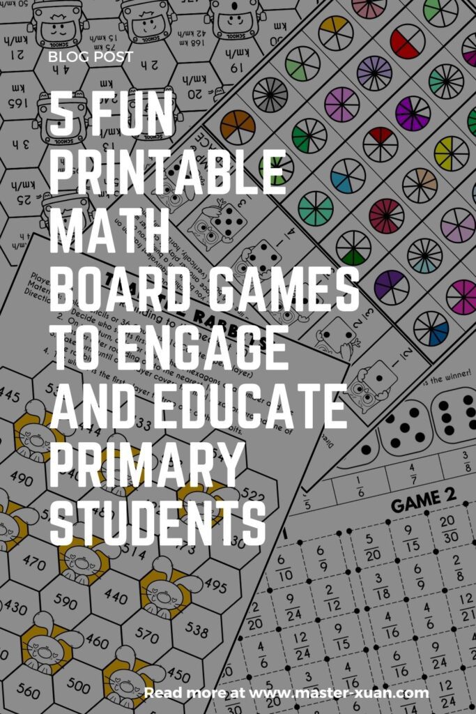 5 Fun Printable Math Board Games To Engage And Educate Primary Students