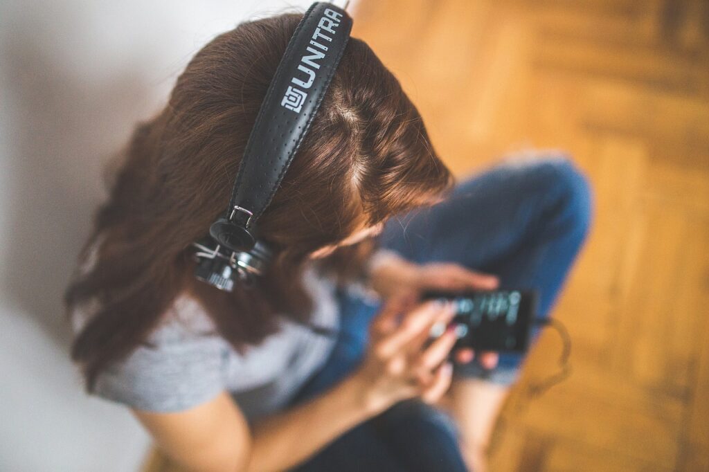 listening music can be part of teacher self-care practice.