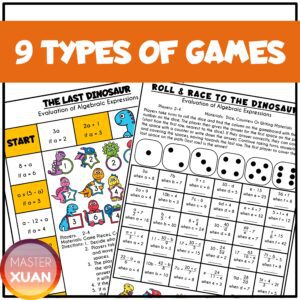 3 Fun And Interesting Algebra Games Printable Your Students Need ...