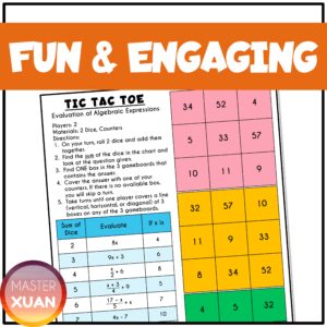 3 Fun And Interesting Algebra Games Printable Your Students Need ...