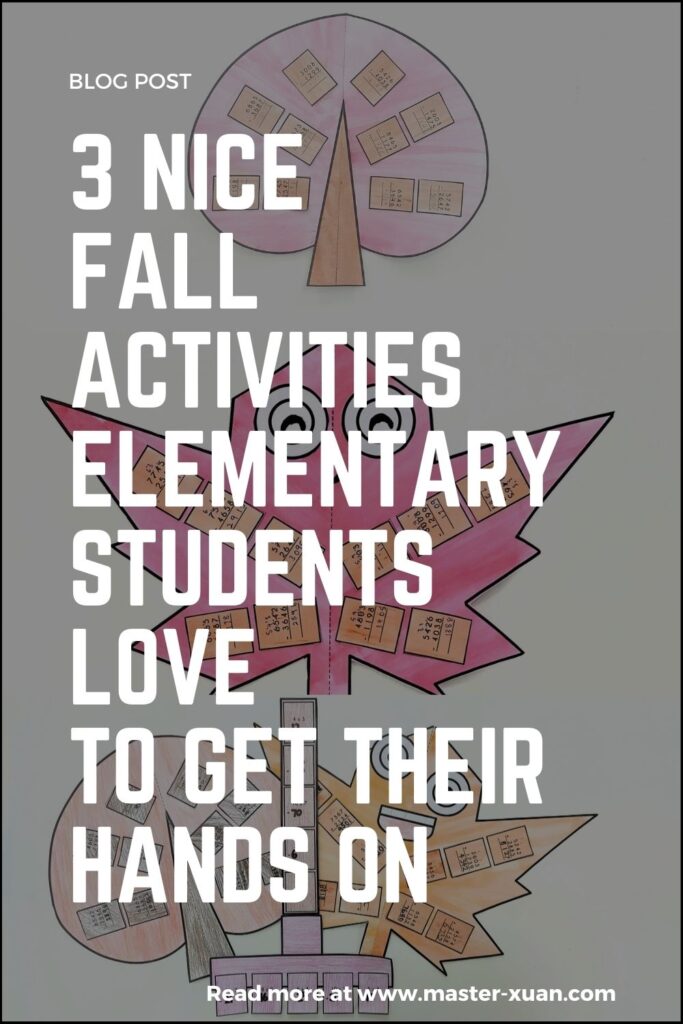  3 Nice Fall Activities Elementary Students Love To Get Their Hands On
