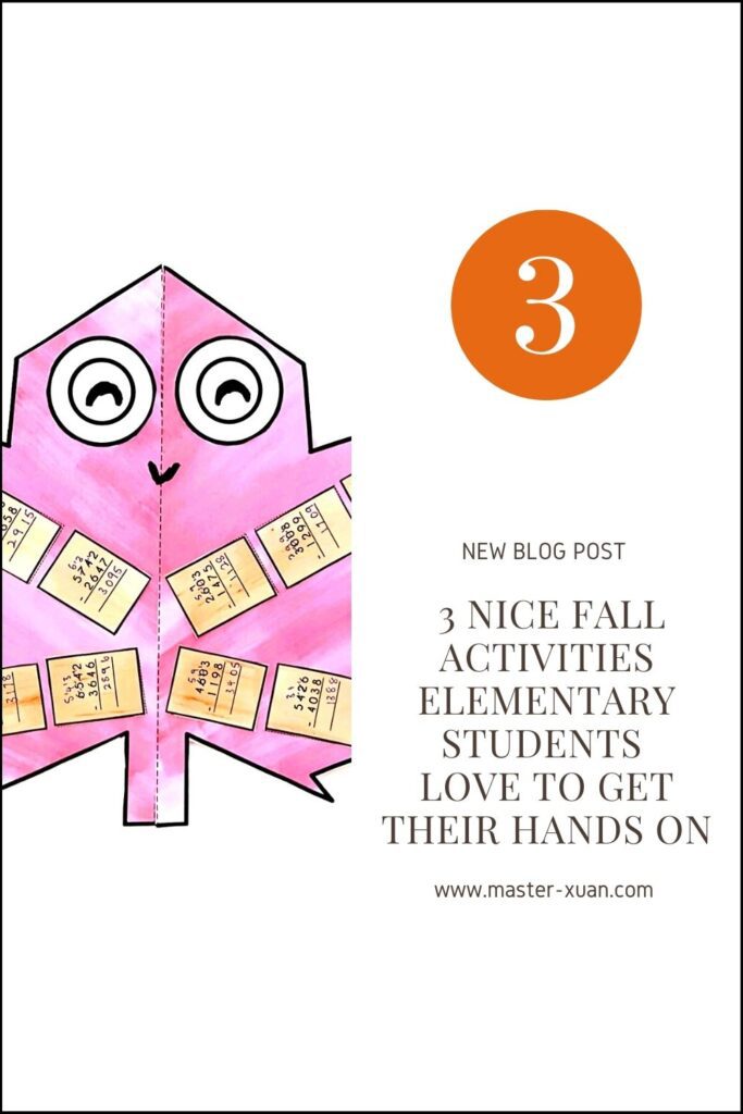 3 Nice Fall Activities Elementary Students Love To Get Their Hands On
