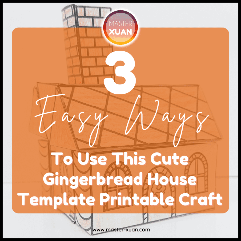 3 Easy Ways To Use This Cute Gingerbread House Template Printable Craft