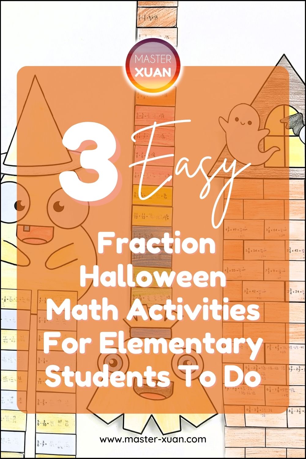 3 Easy Fraction Halloween Math Activities For Elementary Students To Do ...