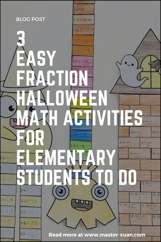 3 Easy Fraction Halloween Math Activities For Elementary Students To Do