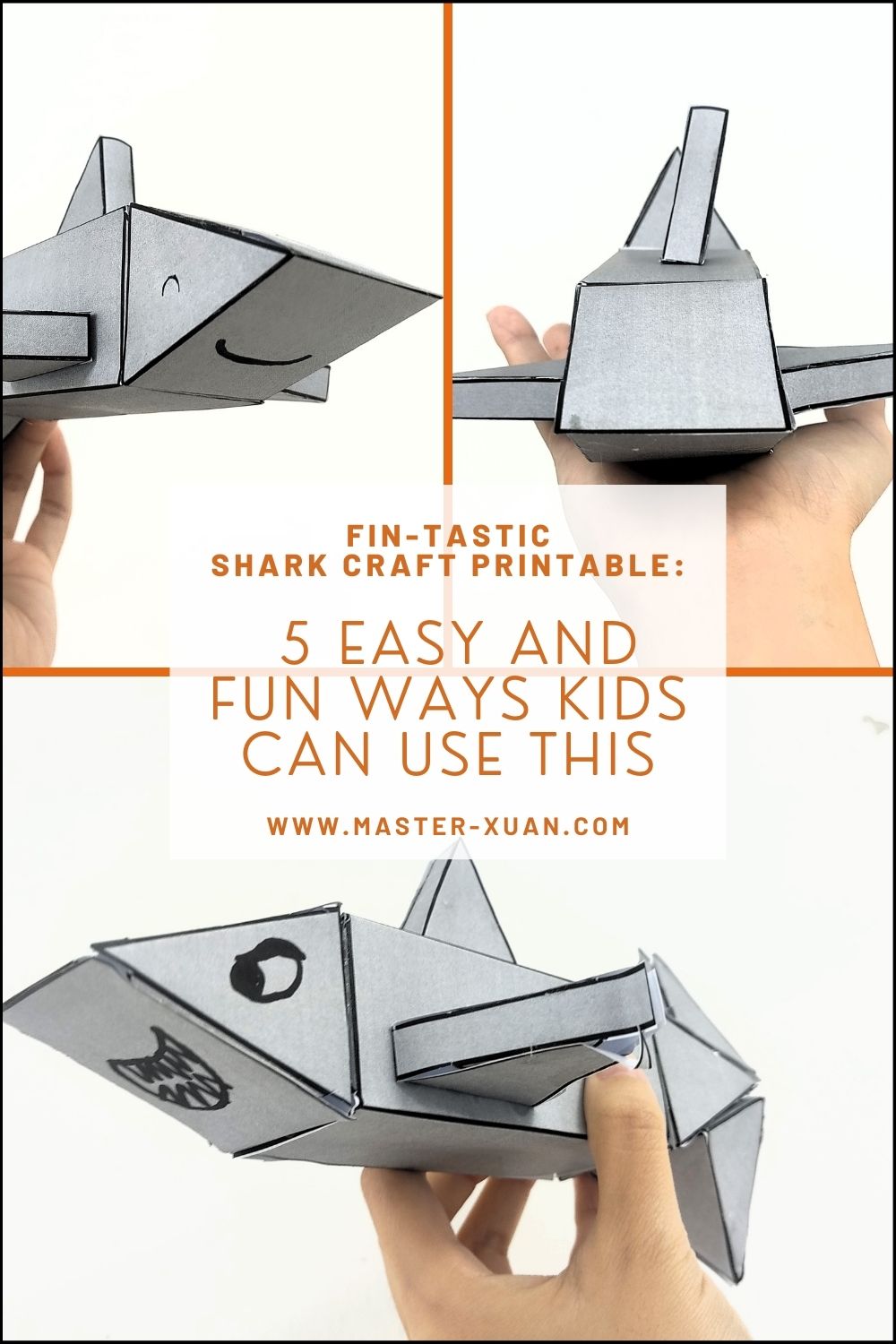 Fin-Tastic Shark Craft Printable: 5 Easy And Fun Ways Kids Can Use This ...