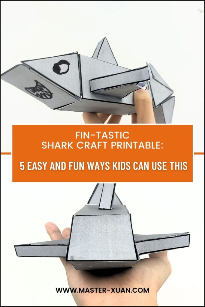 Fin-Tastic Shark Craft Printable: 5 Easy And Fun Ways Kids Can Use This - Blog Post For Math Teacher