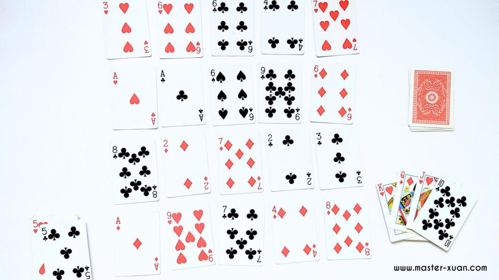 Make ten card game require students to replace the empty spots from the deck.