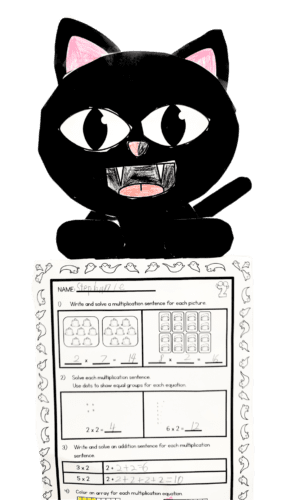 Black cat math craft.