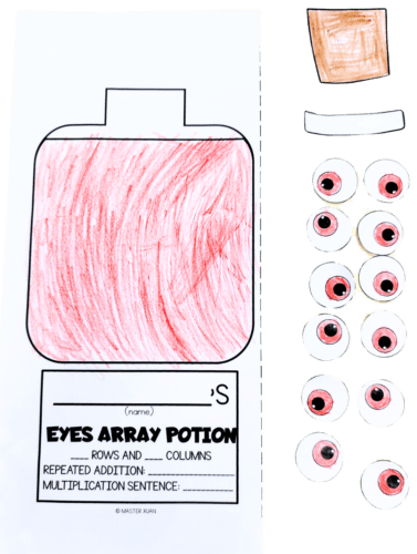 Eyes Potion Arrays include cut and paste pieces to create the arrays you want.