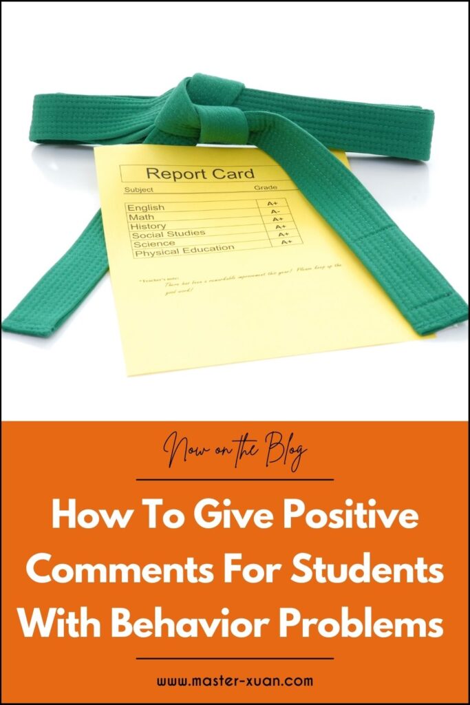 How To Give Positive Comments For Students With Behavior Problems