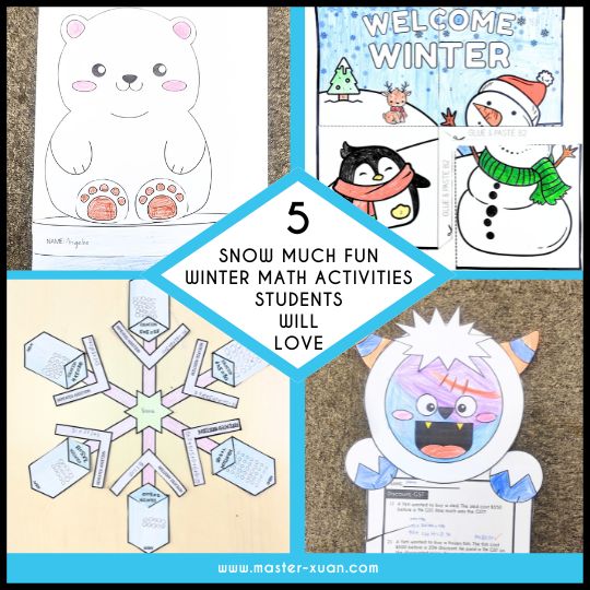 5 Snow Much Fun Winter Math Activities Students Will Love