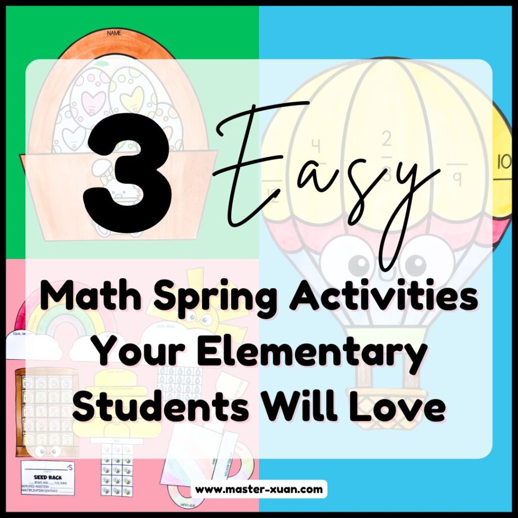 3 Easy Math Spring Activities Your Elementary Students Will Love